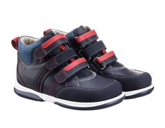 Memo Polo sneakers, sort m/rød med ekstra støtte